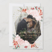 gerade | Winter Wedding Custom Foto Ankündigung (Vorderseite)