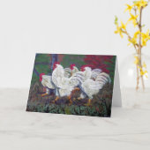 "Gerade wir Huhn-" Gruß-Karte Karte (Gelbe Blume)