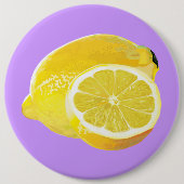 Gerade Zitronen Button (Vorderseite)