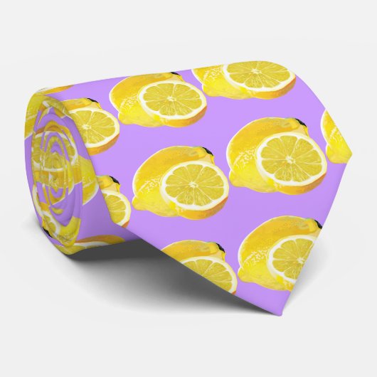 Gerade Zitronen Krawatte (Gerollt)