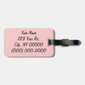 Gerade zu den Cocktails Gepäckanhänger (Rückseite horizontal)