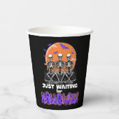 Gerade zu Halloween Gewartet, Spooky Skeleton Pappbecher (Rückseite)