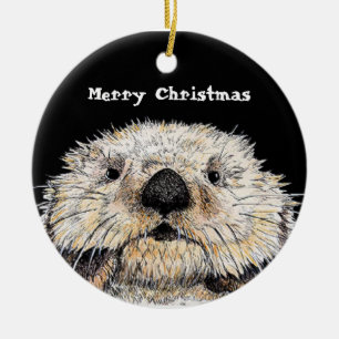 Gerade zu niedlichem! Frohe Weihnachten Keramikornament