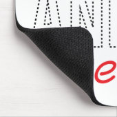 Gerade Zug und ist fantastisch Mousepad (Ecke)