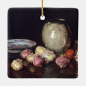 Gerade Zwiebeln Keramikornament (Rückseite)