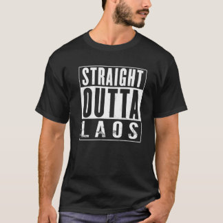 Geradeaus außerhalb von Laos Vintag stört sonnig T-Shirt