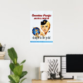 Geradeaus bis zur Spitze am schnellsten bis 5 Kont Poster (Heimbüro)