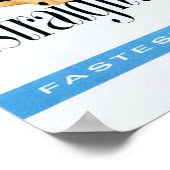 Geradeaus bis zur Spitze am schnellsten bis 5 Kont Poster (Ecke)