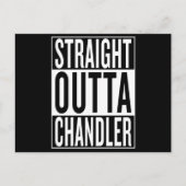 geradeaus Chandler Postkarte (Vorderseite)