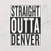 geradeaus Denver Postkarte (Vorderseite)