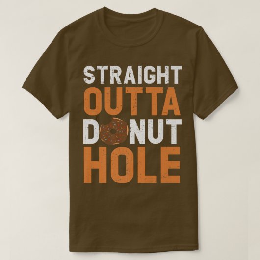 Geradeaus Donut Hole Doughnut Food Backbak T-Shirt (Design vorne)