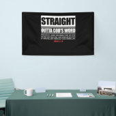 Geradeaus Gods Word John 3 16 Jesus Christlich Banner (Messeveranstaltung)