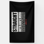 Geradeaus Gods Word John 3 16 Jesus Christlich Banner (Vertikal)