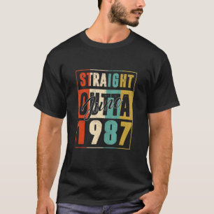 Geradeaus im Juni 1987 Vintage Männer Frauen {B]th T-Shirt