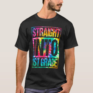 geradeaus in Gefärbte Krawatte 1. Klasse, Rücken T T-Shirt