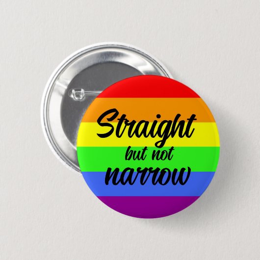 Geradeaus, jedoch nicht eng auf Regenbogenuntergru Button (Vorne & Hinten)