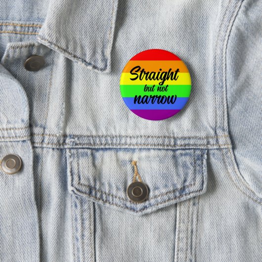 Geradeaus, jedoch nicht eng auf Regenbogenuntergru Button (Beispiel)