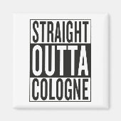 geradeaus Köln Magnet (Vorne)