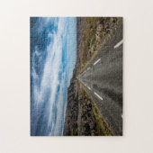 Geradeaus Landschaftliches Straßennetz Foto Puzzle (Vertikal)