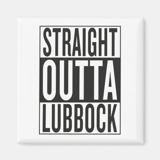 geradeaus Lubbock Magnet (Vorne)