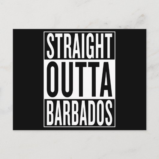 geradeaus nach Barbados Postkarte (Vorderseite)