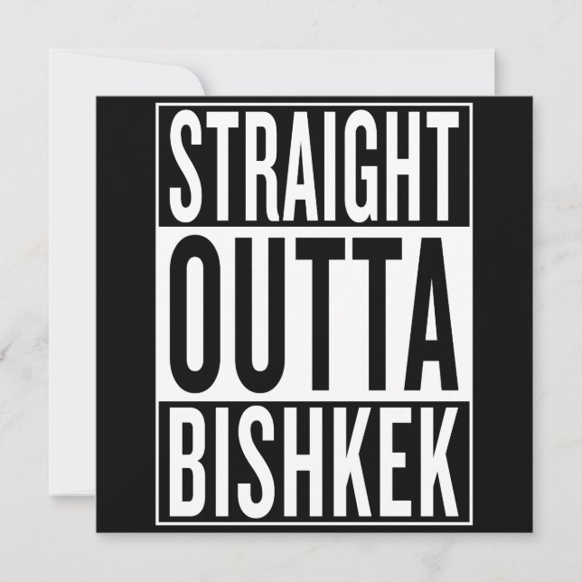 geradeaus nach Bishkek (Vorderseite)