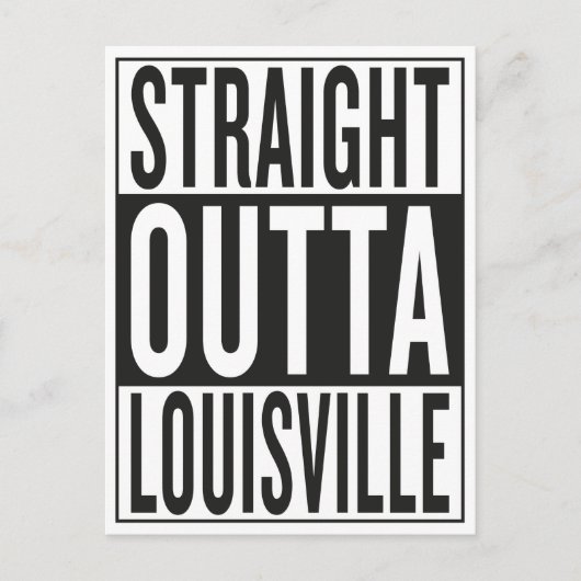 geradeaus nach Louisville Postkarte (Vorderseite)