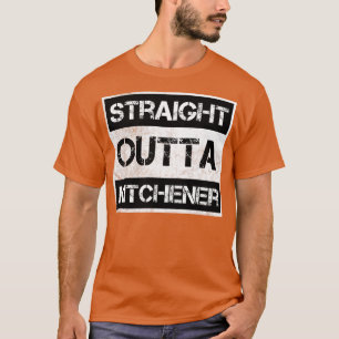 Geradeaus Outta Kitchener Kanada Vintag gestört T-Shirt
