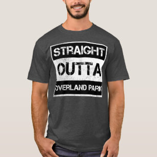 Geradeaus Outta Overland Park Kansas Vintag Distre T-Shirt