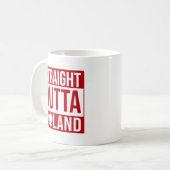 Geradeaus Polen Flaggen rot weiß Kaffeetasse (Vorderseite Links)