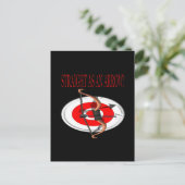 geradeaus postkarte (Stehend Vorderseite)