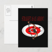 geradeaus postkarte (Vorne/Hinten)