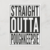 geradeaus Poughkeepsie Postkarte (Vorderseite)