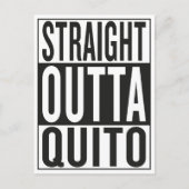 geradeaus Quito Postkarte (Vorderseite)