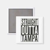 geradeaus Tampa Magnet (Vorderseite/Rückseite)