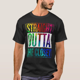 Geradeaus zum Closet-LGBT-Gay Pride T-Shirt