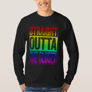 Geradeaus zum Closet T Shirt LGBt Pride Shir
