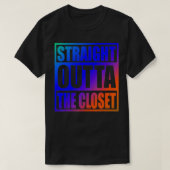 Geradeaus zum Coolen LGBT-Mitglied der Closet T-Shirt (Design vorne)