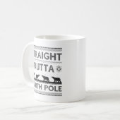 Geradeaus zum Nordpol Kaffeetasse (Vorderseite Links)