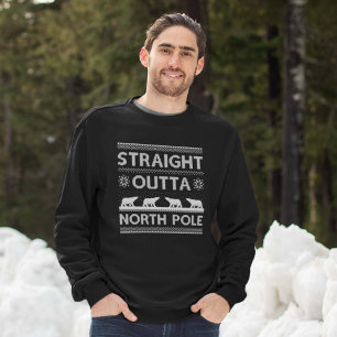 Geradeaus zum Nordpol Sweatshirt