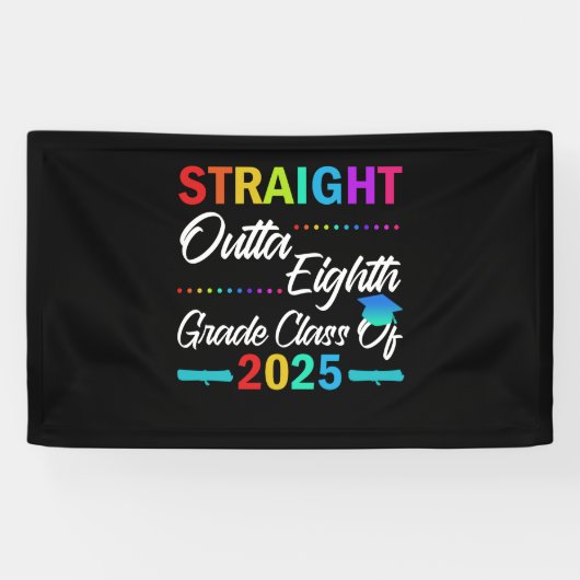 Gerader Ausgang 8. Klasse des Abschlusses 2025 Banner (Horizontal)