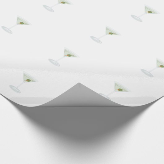 Gerader hoher Martini Geschenkpapier (Ecke)