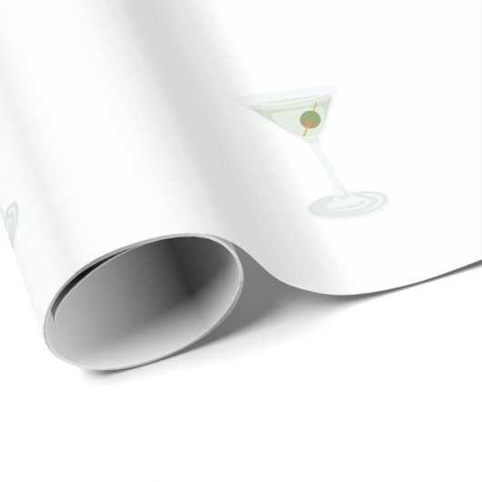 Gerader hoher Martini Geschenkpapier (Rolleneckpunkt)