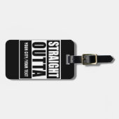 GERADER OUTTA GEWOHNHEITS-GEPÄCKANHÄNGER GEPÄCKANHÄNGER (Vorderseite horizontal)