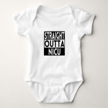 Gerader Outta NICU lustiger Baby-Bodysuit