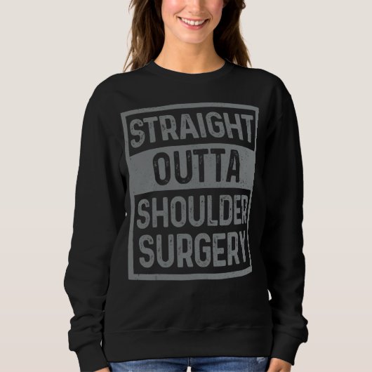 Gerader Outta Schultersatz-Operation Sweatshirt (Vorderseite)
