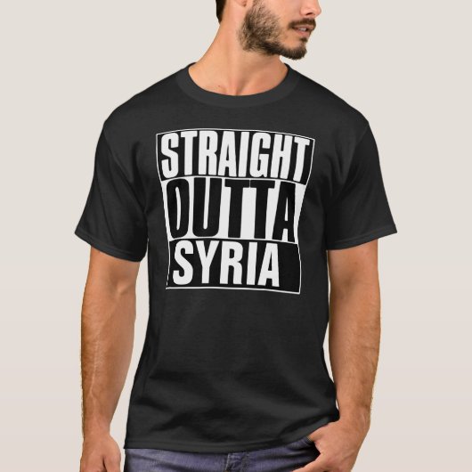GERADER OUTTA SYRIEN T - SHIRT (Vorderseite)