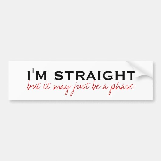 Gerader Phasen-Autoaufkleber Autoaufkleber (Vorne)