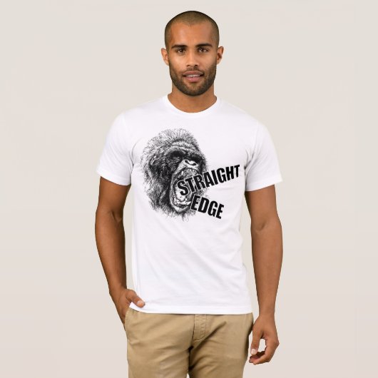 Gerader Rand-Affe T-Shirt (Vorne ganz)