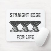 GERADER RAND FÜR LEBEN Mausunterlage Mousepad (Mit Mouse)